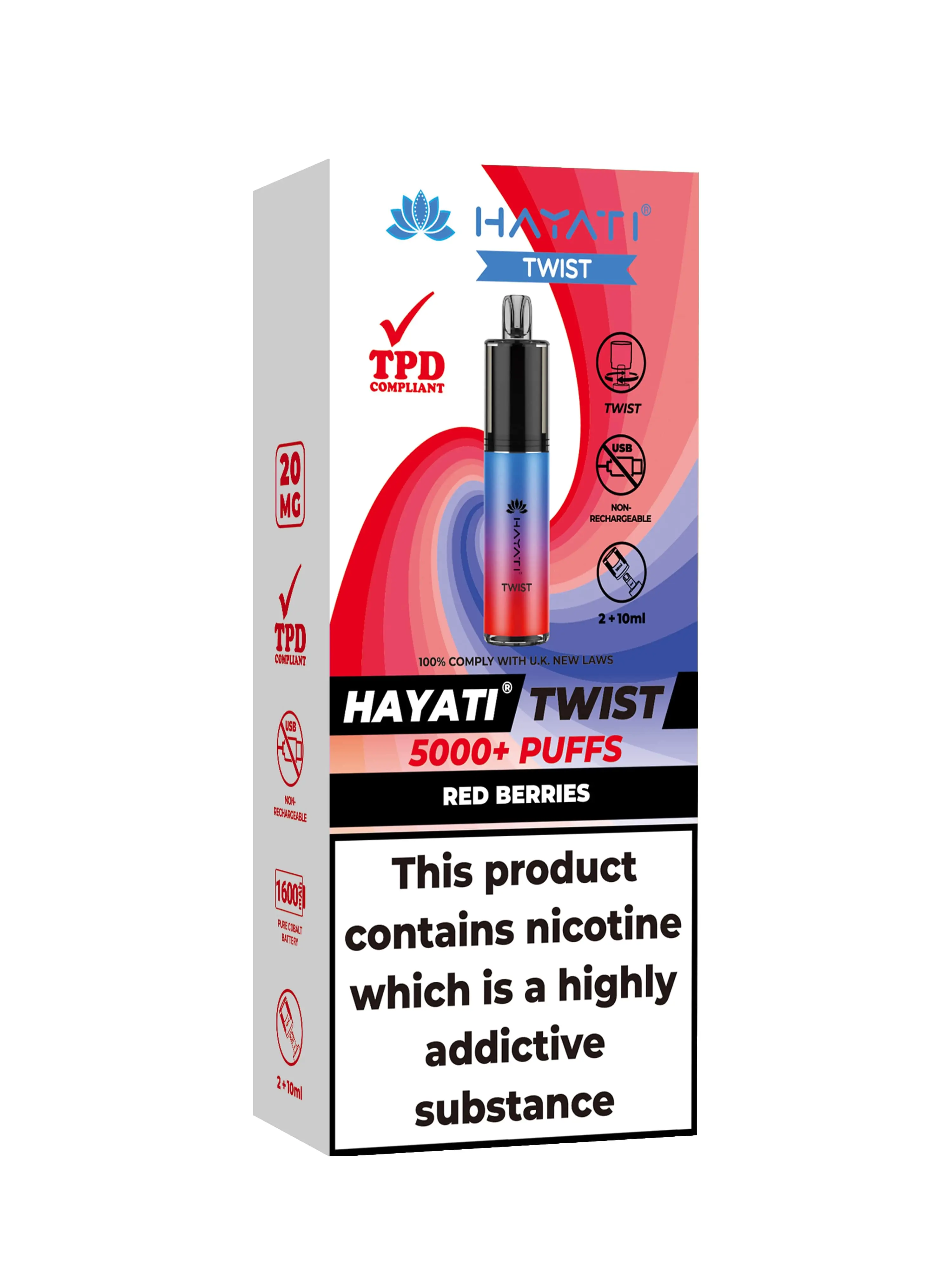 Red Berries Hayati Twist 5000 Disposable Pod Kit